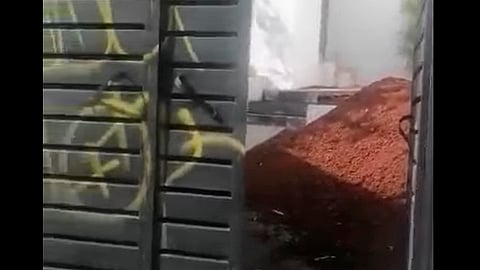 Los delincuentes ocuparon una camioneta para llevarse los muebles