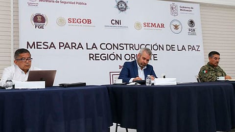 Ramírez Bedolla expuso que las fuerzas federales de seguridad, como Sedena y Guardia Nacional, han dado un apoyo importante a Michoacán