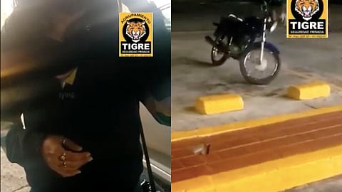 La víctima narró que ella caminaba por la calle cuando fue alcanzada por un hombre en una bicicleta