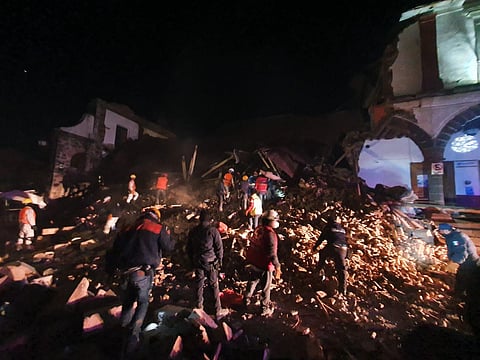 "Este derrumbe fue catastrófico", dijo el mandatario