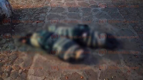 El hallazgo se registró a unos metros de la presidencia municipal