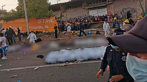 Eran cerca de 200 indocumentados los que viajaban dentro de la caja seca del vehículo