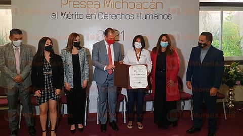 Desde que se entrega la presea es la primera ocasión en Michoacán que se reconoce a alguien que trabaja en favor de la niñez