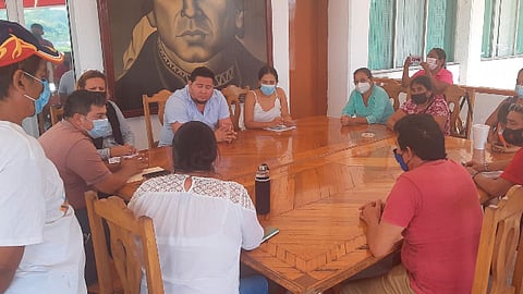 Quien atendió a la comisión fue el síndico municipal