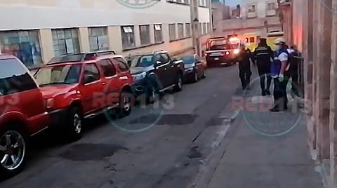 La situación fue controlada por los elementos de policías y bomberos 