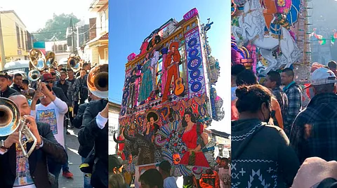 En videos se aprecia a la gente que baile alrededor de algunos toritos de petate como El Mulato