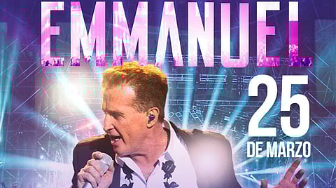 El show iniciará a las 21:00 horas el próximo 25 de marzo