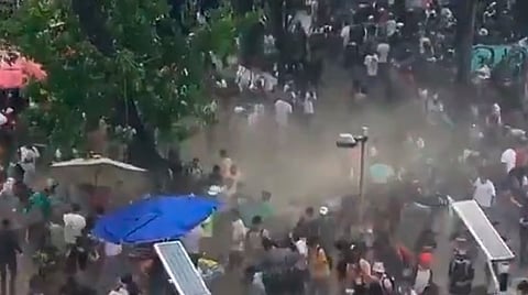 El video que circula en redes lo captó el periodista Israel Aldave