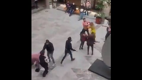 Una señora resultó lesionada
