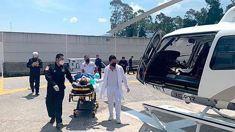 Otra labor fundamental que realizaron las aeronaves fue la distribución de vacunas anti Covid-19 y entrega de despensas a zonas de alta marginación