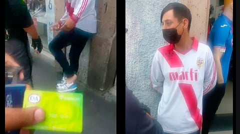 El ladrón fue identificado como uno de los lavacoches que se ubica en Las Rosas y afuera de La Cueva de Chucho