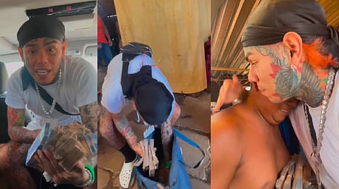 Por medio de su cuenta de Instagram el rapero informó que una vez a la semana estaría regalando 50 mil dólares a una familia