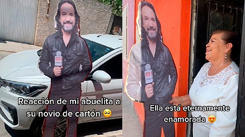 Marco Antonio Solís responde a abuelita que se emocionó al recibir figura de cartón