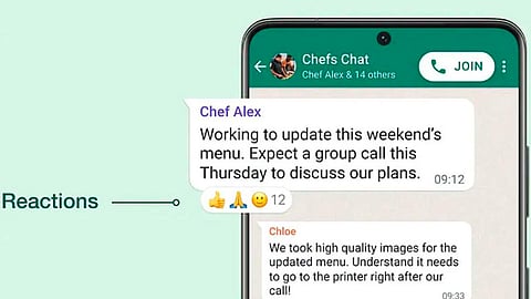 A partir de este jueves llegan las reacciones a WhatsApp