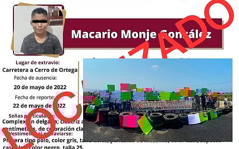 Macario regresa con vida; llegó al bloqueo que mantenían familiares en Coahuayana