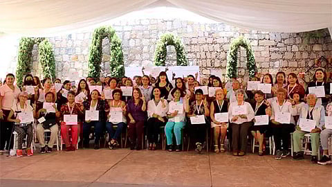 Los trabajos y actividades de esta capacitación estuvieron presididos por la diputada del PES Michoacán, Luz María García García