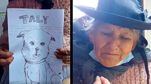 Josefina juntó 150 soles, que son el equivalente a 800 pesos mexicanos, para ofrecerlos de recompensa