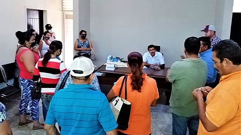 Una de las colonas asistentes a la gestión comentó que insistirán en la solución de sus demandas, ya que están completamente justificadas