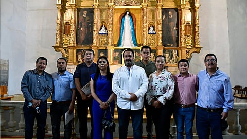 Participa Ayuntamiento de Pátzcuaro en restauración del retablo más antiguo de Michoacán