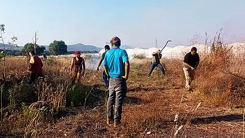 Trabajo en equipo para tener espacios limpios: antorchistas de Tangancícuaro