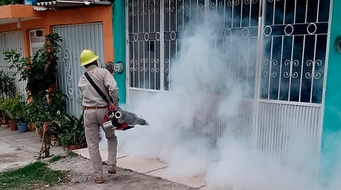 De acuerdo al reporte epidemiológico correspondiente a la semana 33 se tiene registro de 74 casos de dengue