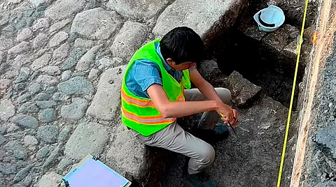 Vestigios del camino real de Morelia, en resguardo de la SCOP