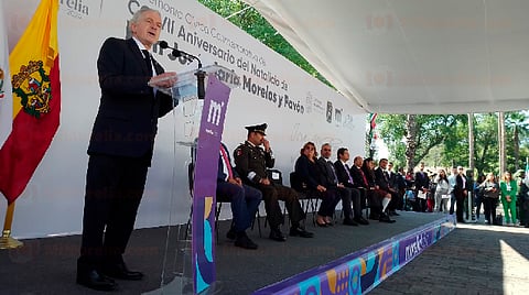 Santiago Creel encabeza ceremonia cívica en honor a José María Morelos