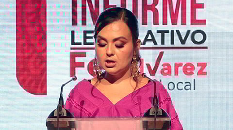 Rinde primer informe legislativo María Fernanda Álvarez Mendoza, diputada local por Morena en Michoacán
