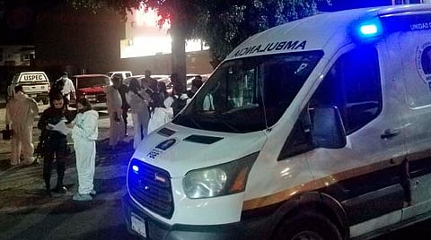 En el suelo había casquillos percutidos