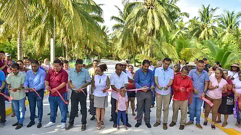 Itzé Camacho, Cumple con Obras en El Habillal, en Lázaro Cárdenas