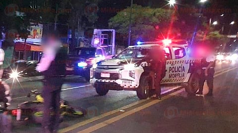 El hecho tuvo lugar sobre la avenida Francisco I. Madero, a la altura de la colonia Niño Artillero