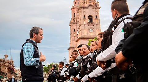 González Cussi refirió que avanzan para tener una policía profesional, preparada y que esté a la altura de la ciudad