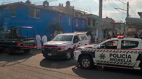 Hombre es asesinado a balazos en calle de la Jesús Romero Flores de Morelia