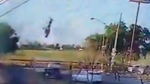 SICT inicia investigación por desplome de helicóptero en Aguascalientes