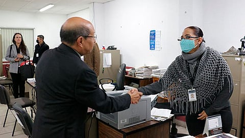 Jorge Reséndiz atiende necesidades del personal jurisdiccional y administrativo del distrito judicial de Hidalgo