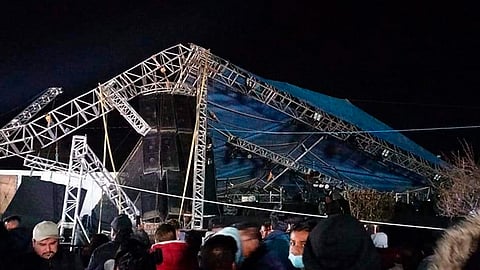 En plena posada comunal, se desploma escenario en Hidalgo