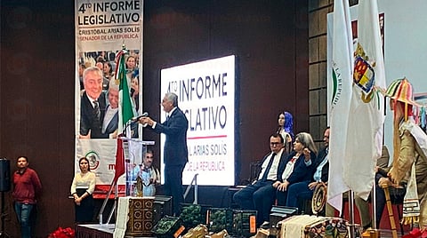 Rinde el Senador Cristóbal Arias su 4to informe de actividades en Morelia