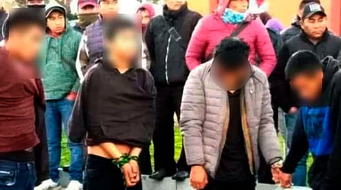 Habitantes cuelgan a presuntos ladrones en Chiapas; amenazaban con quemarlos vivos