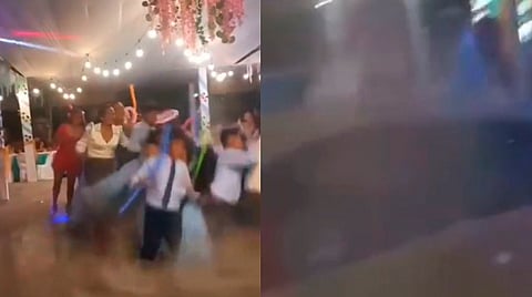 Graduación casi termina en tragedia: jóvenes caen en socavón