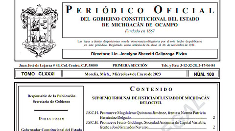 Congreso otorga validez legal a versión digital del Periódico Oficial de Michoacán