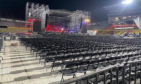 Listo el Estadio Morelos para recibir a Julión Álvarez, este sábado