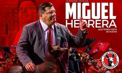 Miguel Herrera se convierte en el nuevo DT de Xolos