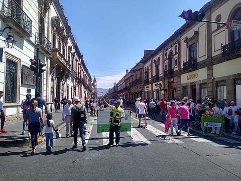 Concluye manifestación en favor del INE en Morelia con saldo blanco: SSP