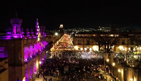 Reportan al menos 25 mil asistentes a marcha del 8M, en Morelia