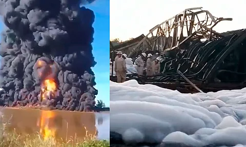 Localizan 5 cuerpos de trabajadores de Pemex tras explosión en Ixhuatlán, Veracruz