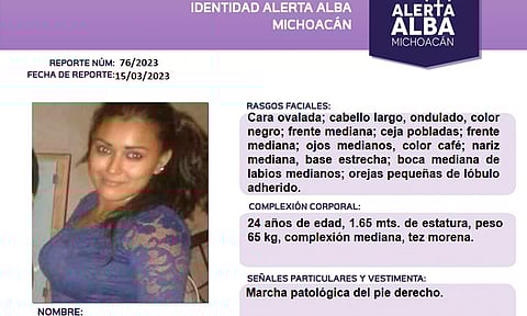 Más de 70 Alertas Alba emitidas, en lo que va del año en Michoacán