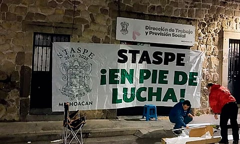 Gobierno de Michoacán y STASPE acuerdan prorrogar emplazamiento a huelga