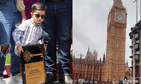 La reacción del niño al visitar Londres, Inglaterra, se viralizó en redes sociales