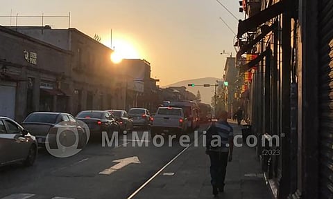 Viernes soleado con máxima de 27°C, en Morelia