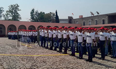 Más de 300 jóvenes tomaron protesta como soldados del Servicio Militar Nacional